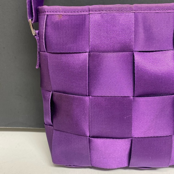 COMELY Seatbelt Crossbody Bag Zippered Purple Purse - Picture 3 of 17